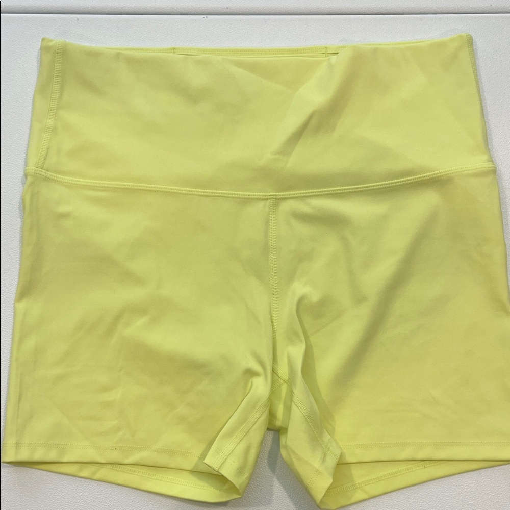 All in Motion Women's Neon Yellow Athletic Shorts